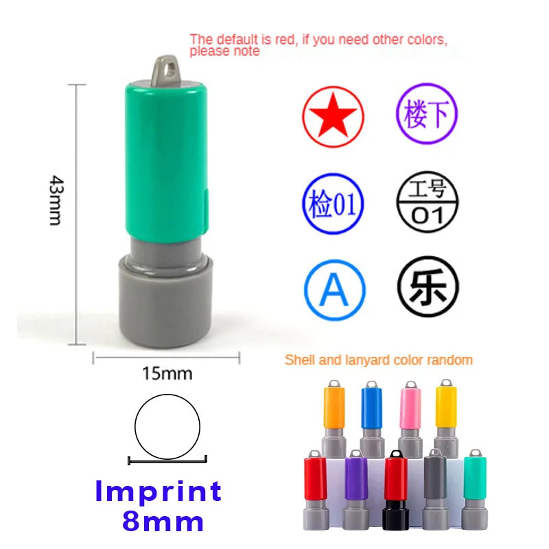 Custom QA QC Teacher Name Ink Stamp Signature Calligraphy Selfing-Inking Personalized Letter Stamp For School Student Child -