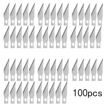 Craft Sculpture Carving Fruit Food Scalpel 100/50pcs Knife DIY Wood Cutting Tool Metal Engraving Blades Knifes Wood Carving D