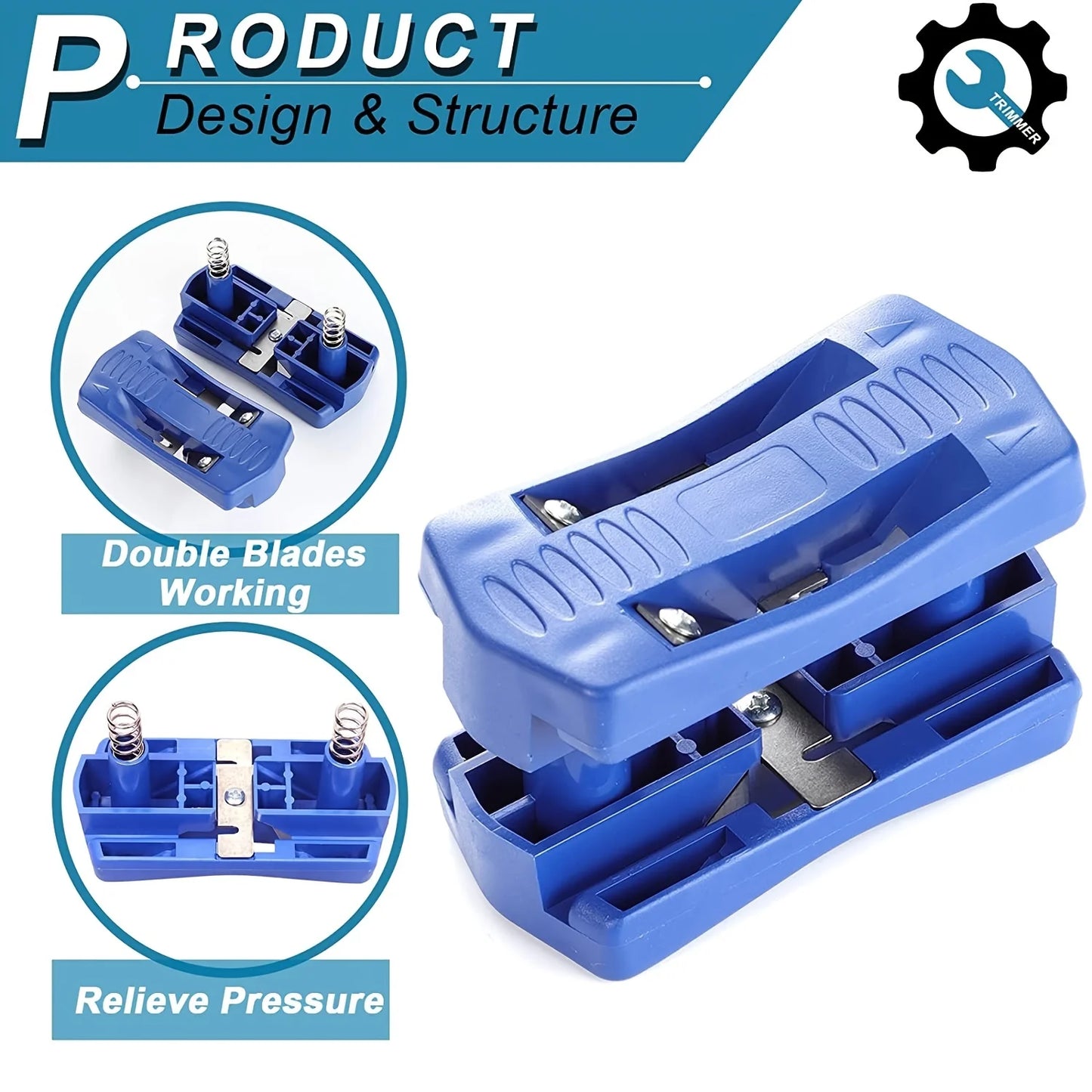 Handle Edge Trimmer Edgebanding End Banding Machine End Cutter Set for Wood Furniture Cabinet Manual Tail Trimming Tool Plast
