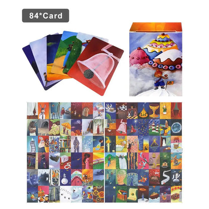84 Playing Cards Mini Tell Story Cards Board Game Education Game For Kids Family Party Table Game