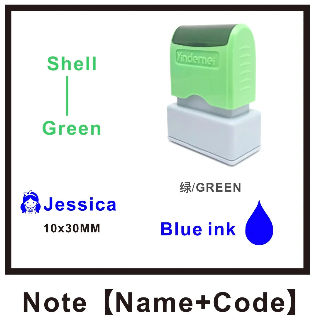 Custom Teacher Name Ink Stamp Signature Calligraphy Selfing-Inking Personalized Letter Stamp For School Student - 13