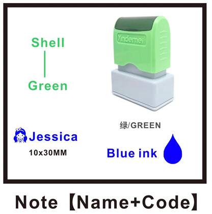 Custom Teacher Name Ink Stamp Signature Calligraphy Selfing-Inking Personalized Letter Stamp For School Student - 13