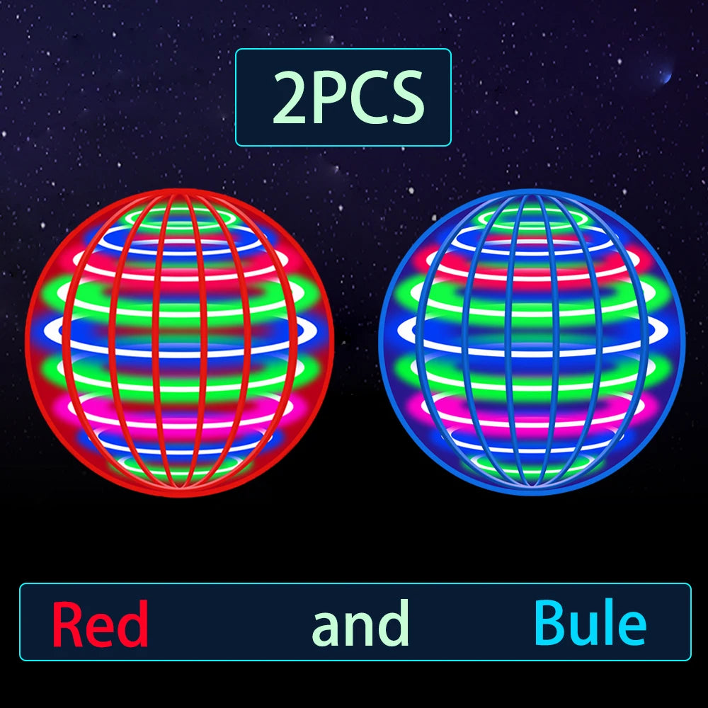 Flying Ball, Automatic Spinning Ball, LED Dazzling Lights, Floating Magic, Fan, UFO Flying Machine, Toy, Gift, Game, Sports B