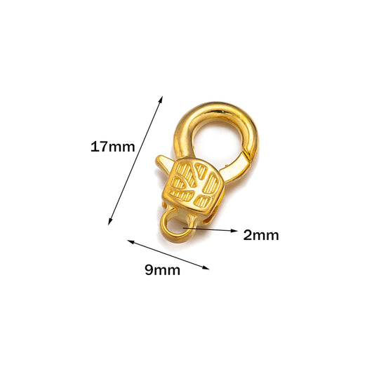 20pcs Silver Large Heart Lobster Claw Clasps Vintage Clips Hooks for DIY Jewelry Bracelet Necklace Keychain Making Findings