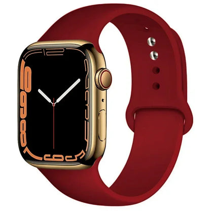 Silicone Band For Apple Watch straps 49mm 40mm 44 mm 45mm 46mm 42mm 41mm 38mm sports bracelet iWatch series 10 9 8 3 SE ultra