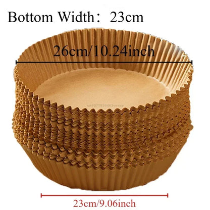 Air Fryer Paper Oven Paper Disposable Send Brush Non-Stick Airfryer Baking Papers Liners Parchment Paper for Baking Microwave