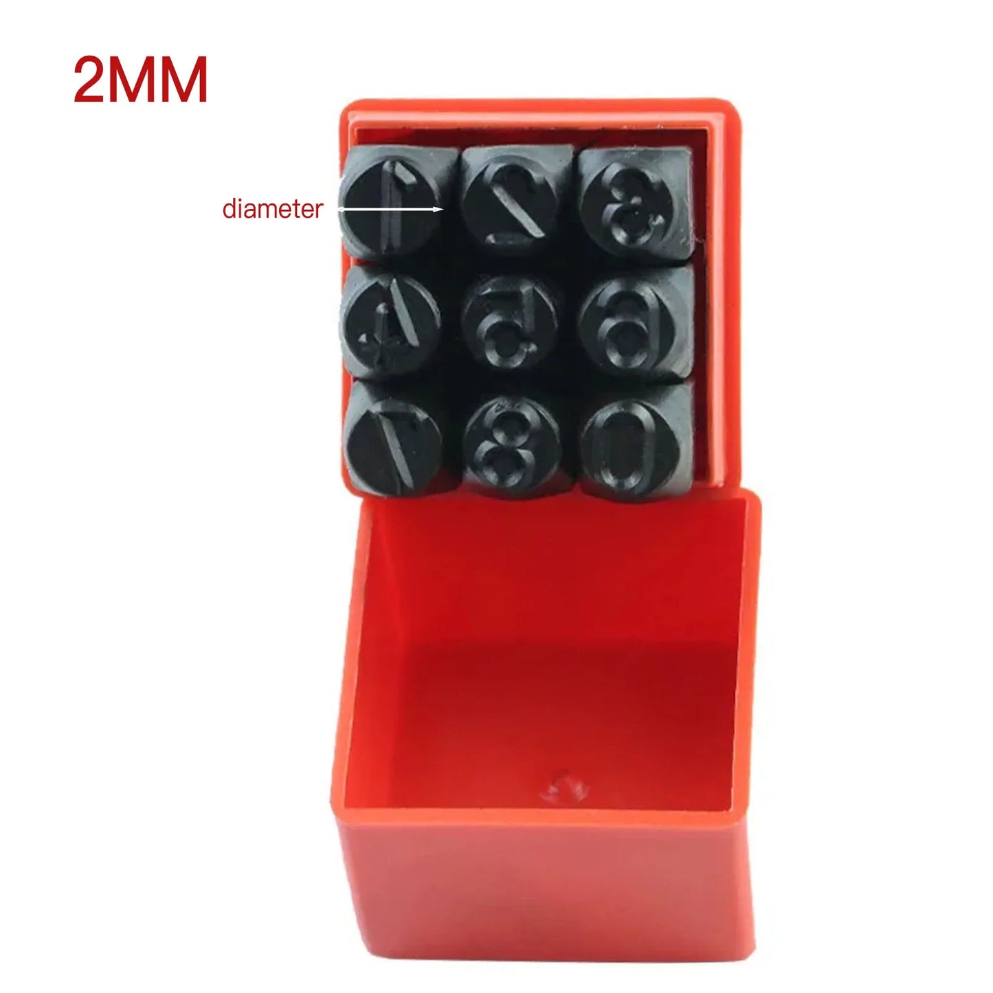 Steel Die Metal Stamping Kit 3/4/5/6/8mm Number Letter Alphabet Punch Tools DIY Jewelry Gold Silver Metal Leather LOGO Stamp 