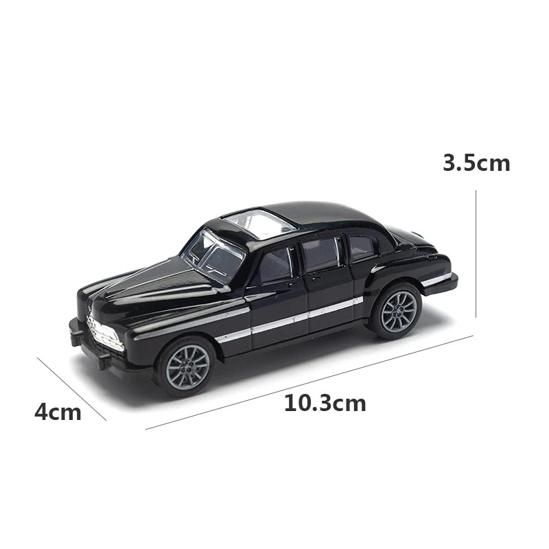 1:43 Alloy Vintage Diecast Car Model Car Classic Cadillacs V8 Pull Back Car Model Miniature Vehicle Replica Gift For Kids Adu