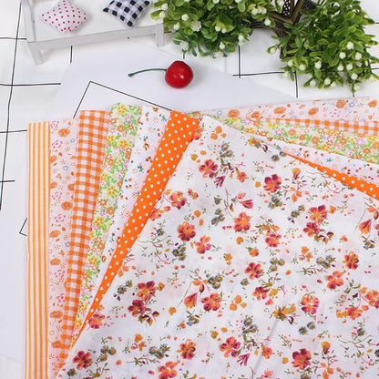 Printed Cotton Fabric for Sewing, Quilting Fabrics for Patchwork, Needlework, DIY Handmade Accessories, 25x25cm