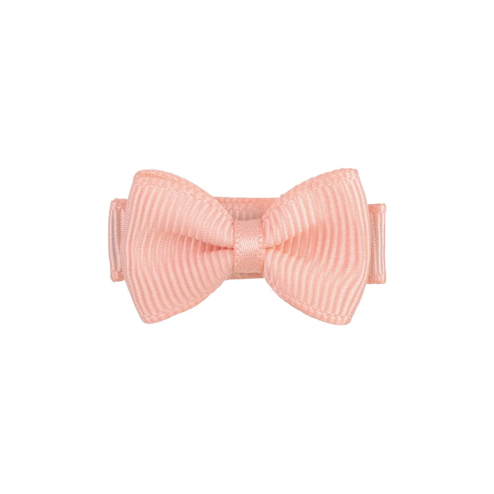 1.2 Inches Solid Colors Mini Hair Bows With Clip For Kids Girls Hairgrips Ribbon Covered Safety Bows Headwear Hair Accessorie