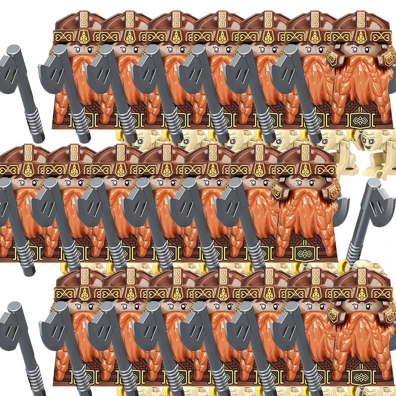 Medieval Movie Knights Building Blocks toys Lord Ring Figure Bricks Toy Christmas birthday gifts - RZTV5077x21