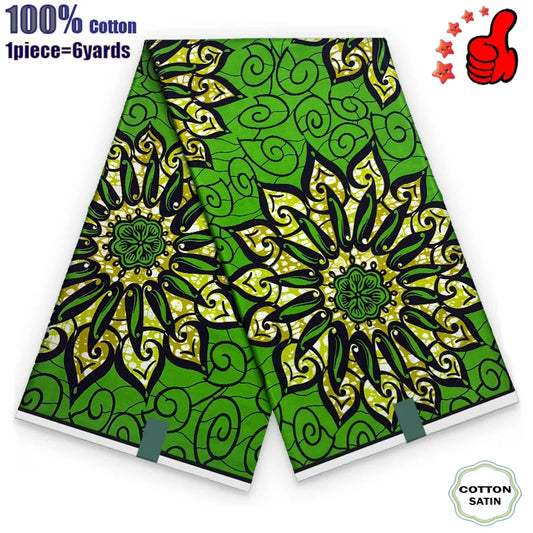 100% Cotton Soft Original Guaranteed Veritable African Real Wax Fabric Ghana Nigeria Style Ankara Wax Batik Fabric