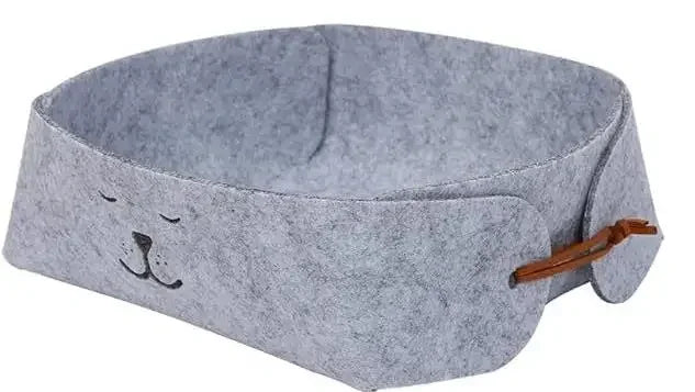 Hexagonal Felt Dice Tray Foldable Storage Box Game Tray Desktop Storage Box Jewelry Tray