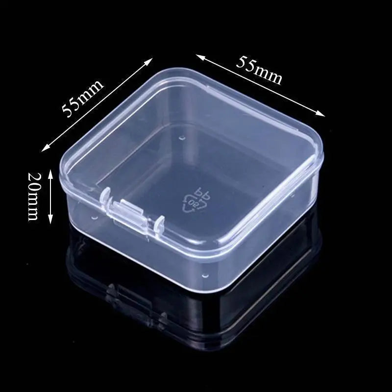 Mini Plastic Box Rectangular Box Translucent Box Packing Box Storage Box Dustproof Solid Strong Jewelry Storage Case Containe