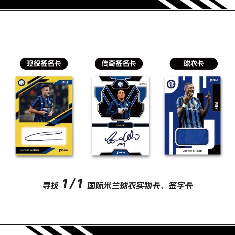 2025-2026 Daka Messi Mbappe Yamal Football Collection Card Real Madrid Barcelona Manchester Juventus Ale Milano Star Player C