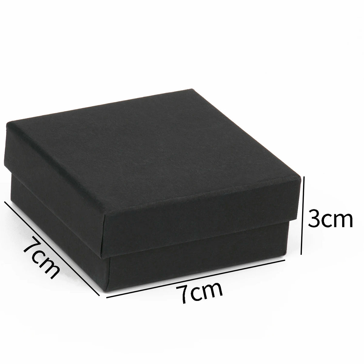 1PCS Black Square Jewelry Display Gifts Box Organizer Engagement for Ring Earring Brooch Necklace Bracelet Packaging Boxes - 