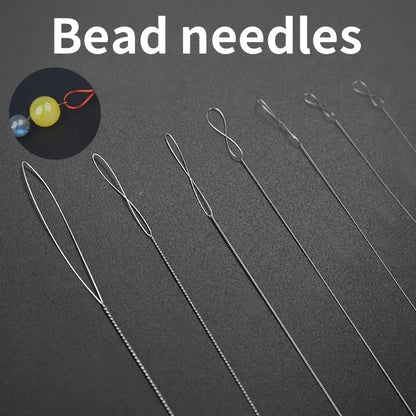 7pcs Stainless Steel Bead Needles Magical Fine Bead DIY Jewelry Making Tools Handicrafts Bead Accessories Sturdy Durable Flex