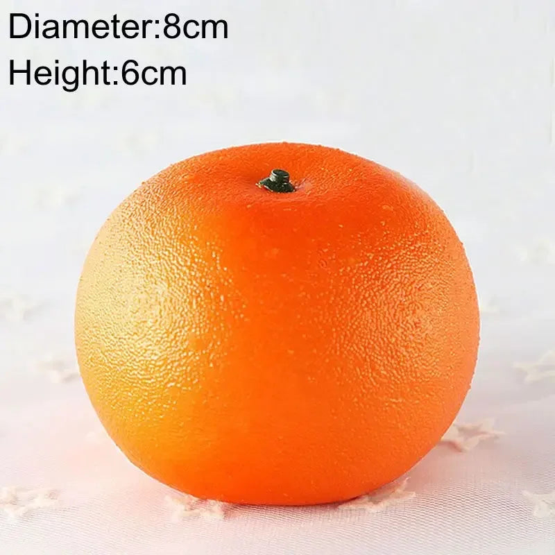 Artificial Fruits and Vegetables Home Decoration Fake Orange Peach Apple Pear Grape Lemon Peach Ornament Food Photography Pro