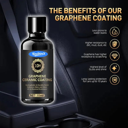 Graphene Ceramic Coating 20H/12H with Self Healing and UV Track Technology Car Detailing Professionals 10+ Years of Protectio