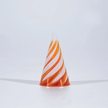 3D Printed Spiral Cone Pyramid Passthrough Sculpture Pass Through Pyramid Toy Mini Vortex Thread Illusion Cone Spiral Ornamen