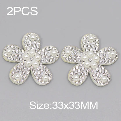 26 English Letters Pearl Rhinestone Patches For Clothes A-Z Alphabet Pearl Rhinestones Applique Sew On/Glue On Patches DIY Na