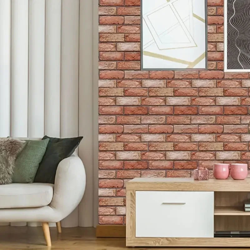 Transform Your Home with 10 pcs Decorative 3D Wall Panels - Self-Adhesive, Waterproof & Moisture-Proof Wallpaper for Living R
