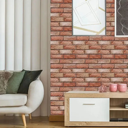 Transform Your Home with 10 pcs Decorative 3D Wall Panels - Self-Adhesive, Waterproof & Moisture-Proof Wallpaper for Living R