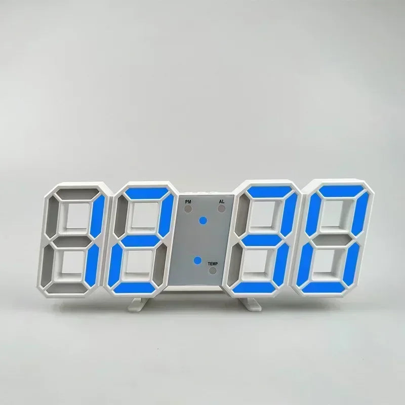 Digital Desktop Clock Wall-mounted Decorative Electronic Desk Clock With Adjustable Luminous Mode Digital Alarm Clocks Table 