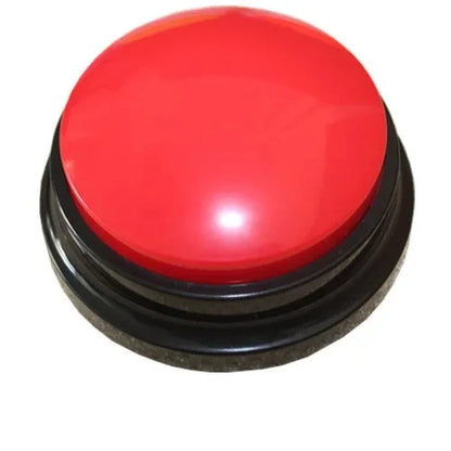Pet Button Color Voice Recording Button, Dog Buttons for Communication Pet Training Buzzer, 30 Second Record - Red A