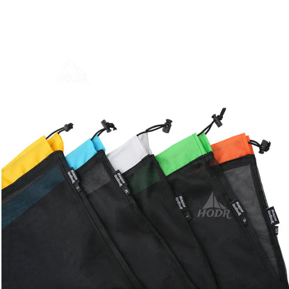 [HODR] Mesh Bags Lightweight Mesh Stuff Sack Drawstring Storage Bags Compression Pouches for Camping, Hiking, Laundry & Groce
