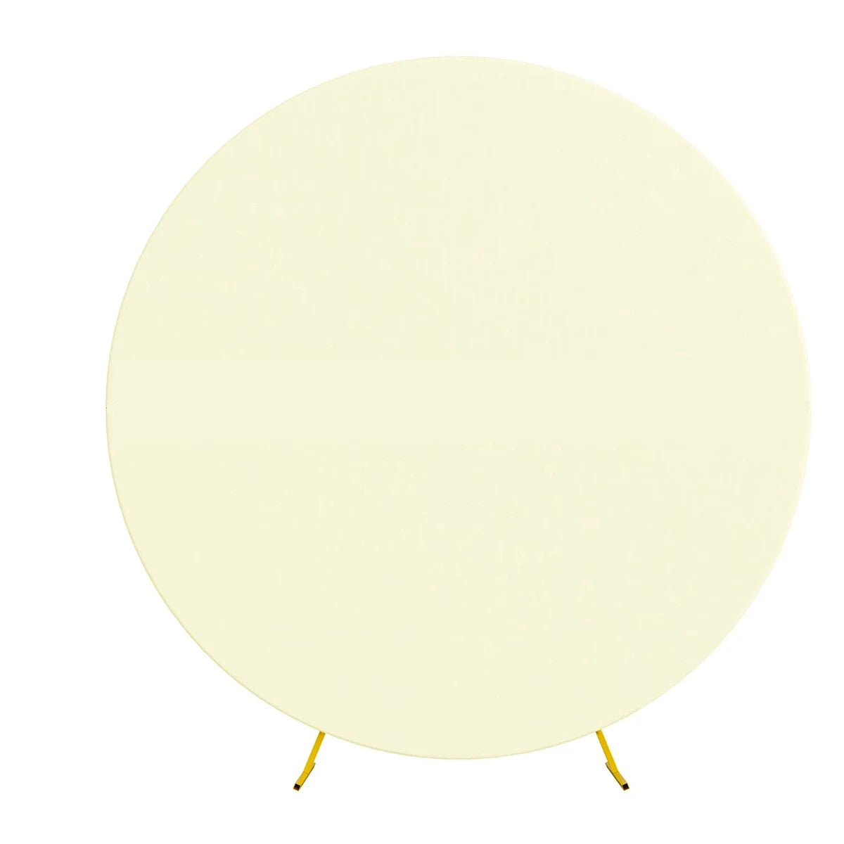 Pure Color Circle Round Backdrop Cover Wedding Baby Shower Birthday Party Decor Elastic Photo Background（Without Shelf）