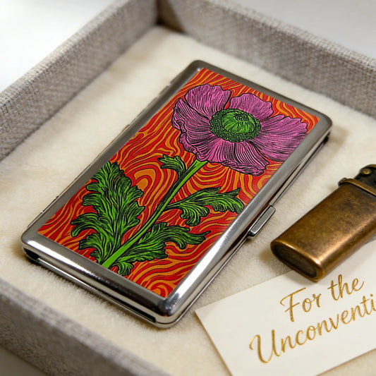 Vintage-Style Vintage Card Case Art Deco Design Metal Material Metal Case Easy Snap Multifunction Cash Case Business Card Hol