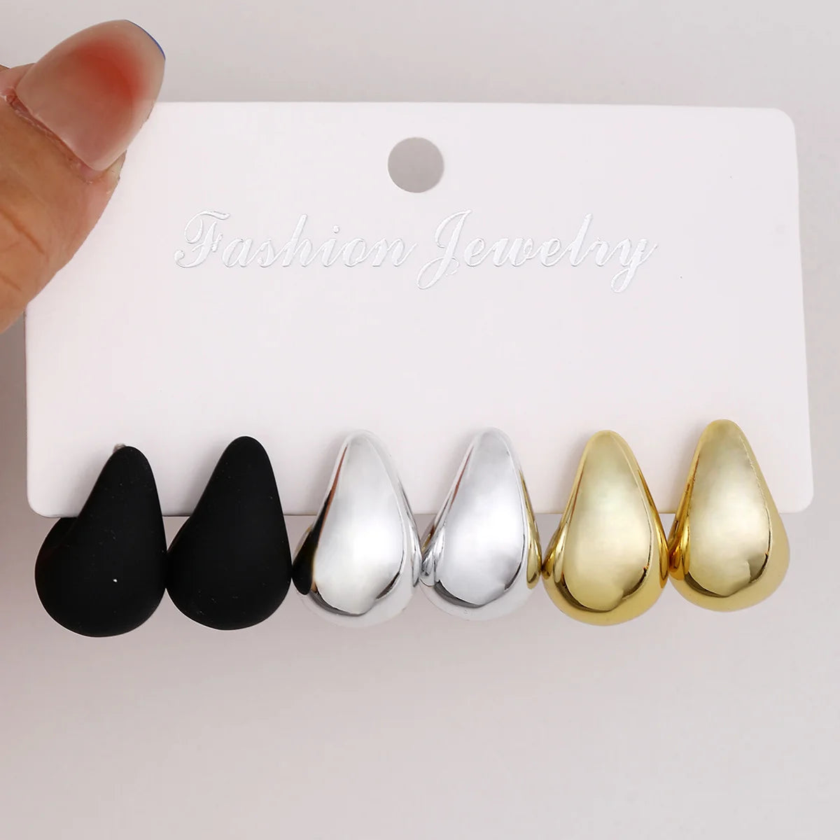 Vintage Elegant Teardrop Stud Earring Set Chic Simple Fashion Lightweight Earrings for Women Daily Wear Party Jewelry Gift 20