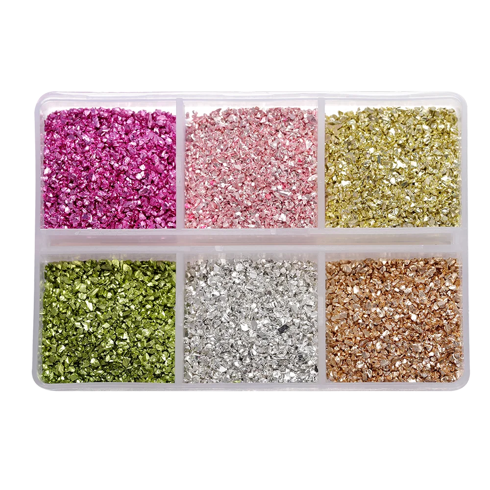 30g/Box Crushed Glass Stones Resin Filling Irregular Broken Stone for DIY Epoxy Resin Mold Crafts Nail Art Decoration Materia