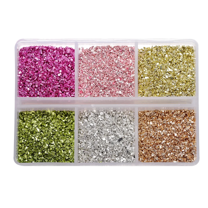 30g/Box Crushed Glass Stones Resin Filling Irregular Broken Stone for DIY Epoxy Resin Mold Crafts Nail Art Decoration Materia