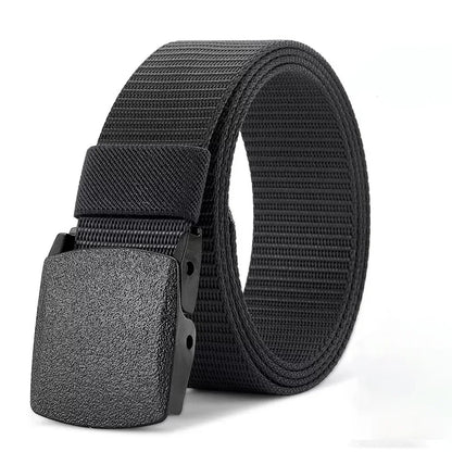 2Pcs New Automatic Buckle Nylon Belt Outdoor Hunting Multifunctional Tactical Canvas Belt Men Belt