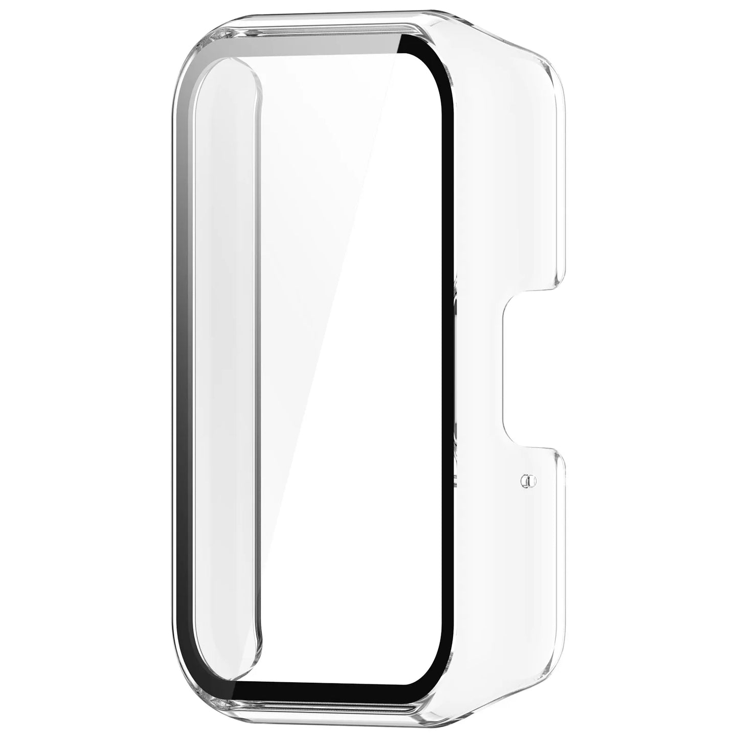 Watch Case Compatible for Samsung Galaxy Fit3, Protective PC Frame Face Cover Built-in Tempered Glass Screen Protector, Scrat