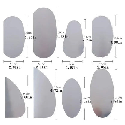 Stainless Steel Metal Scraper, Ceramic Repair Stainless Steel Scraper, Oil Mud Scraper, Clay Sculpture Tool, Sculpture Scrape