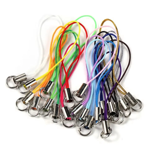 20/50/100Pcs Lanyard Lariat Strap Cords Lobster Clasp Rope Keychain Hooks Mobile Set Charms Keyring Pendant Key Ring Accessor