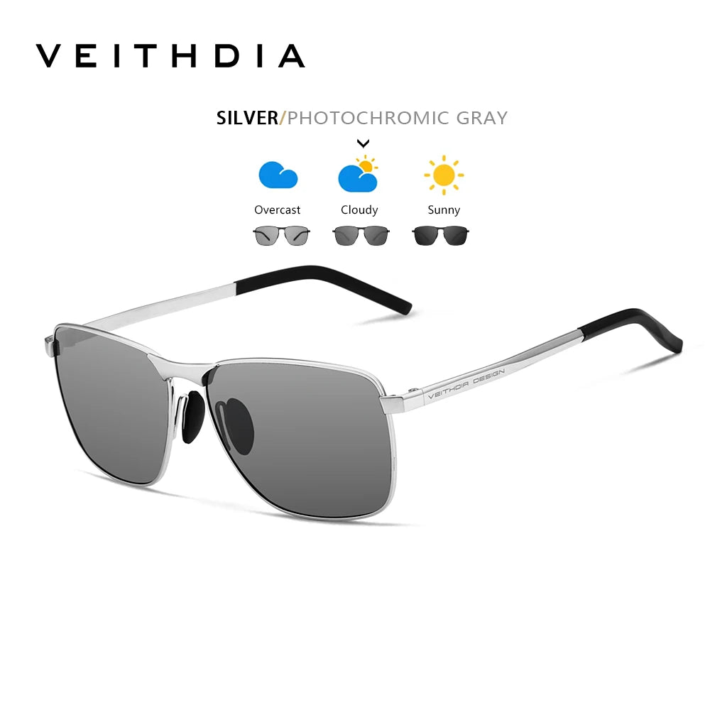 VEITHDIA Brand Men's Vintage Sports Sunglasses Polarized UV400 Lens Eyewear Accessories Male Outdoor Sun Glasses For Women V2