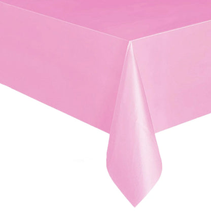 Disposable Tablecloth White Black Pink Gold Table Cover Plastic Birthday Wedding Table Cloth Party Dining Table Decoration Fa