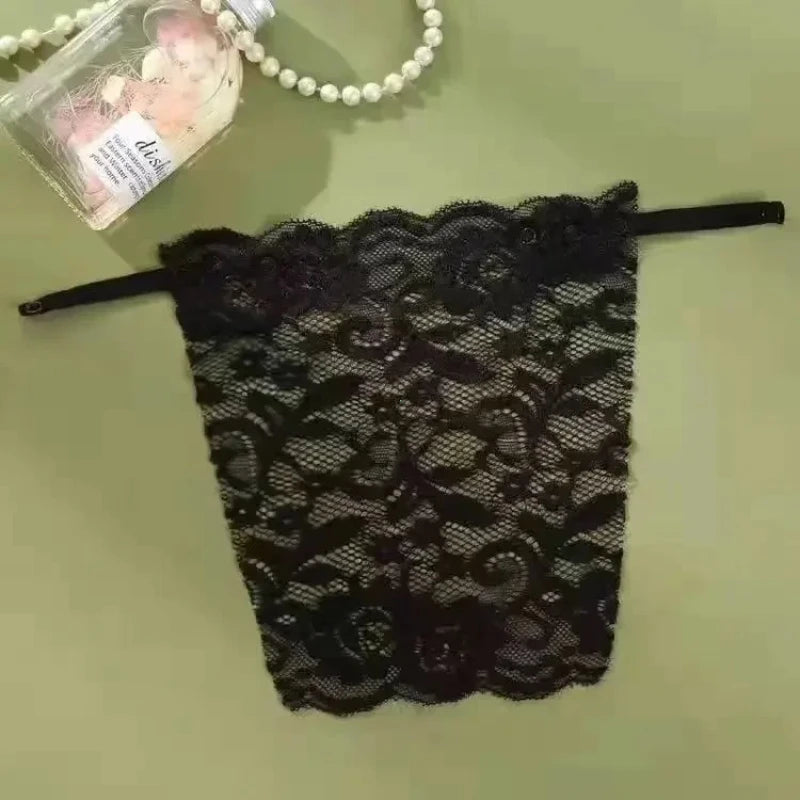 Lace Invisible Bra Privacy Cleavage Cover Underwear Anti Peep Brassiere Seamless Wrap Chest Strapless Lingerie Tube Tops - FH