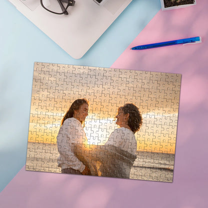 35/300/500/1025pcs Personalized Custom Photo Puzzle Friend Upload Photo For Customized Puzzle Unique Gift For Family Friends 