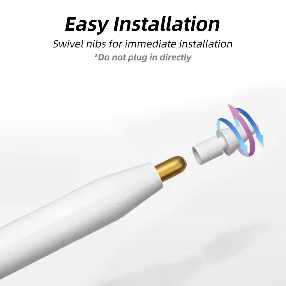 Replacement Pencil Tips for Apple Pencil 1st 2nd Generation iPencil Smooth Spare Nibs for iPad Pro Pencil 1/2 Stylus Fine Nib