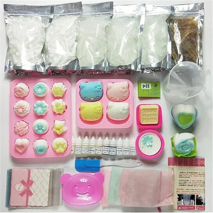 DIY Fashion Bag Clear or White Glycerin Soap Base - Organic Vegan Melt Pour Soap for Handmade Bath Foaming Butter