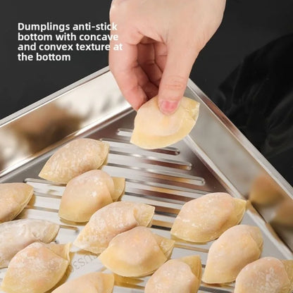 Pro Stainless Baking Trays! 3pcs with Lids - Non-Stick & Easy-Clean. Perfect for Roasting Veggies/Meats. Home & Restaurant Gr