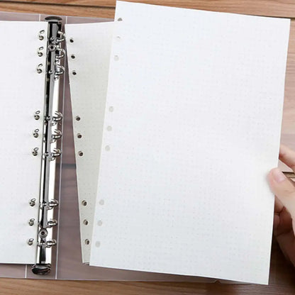 45 Sheets/90 Pages Ring Notebook Insert Refills 6 Holes Loose Leaf Papers Journals A5 A6 A7 Spiral Diary Planner Inner Core P