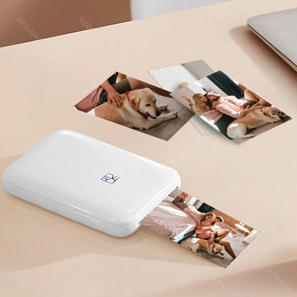 HPRT MT53 Portable Mni Mobile Pocket Printer BT Wireless Photo Printer with Zink Technology 2x3 Inch Color Photo Printer Make