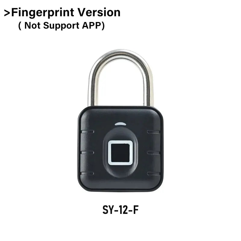 Electronic Lock Tuya Bluetooth Fingerprint Padlock Digital Luggage Lock APP Temporary Password Remotely IP67 Decompression To
