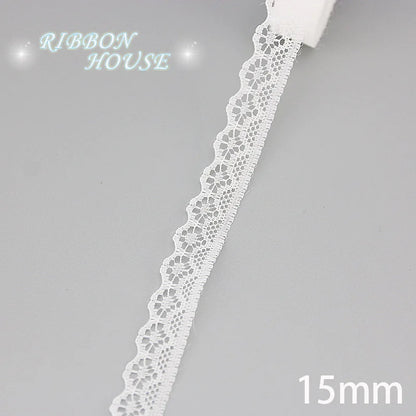 (5 yards/roll) white Lace fabric Webbing Decoration Lovely gift packing polyester Material